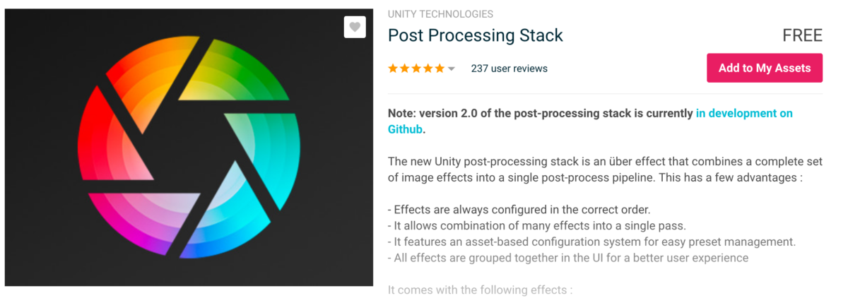 Post Processing Stack