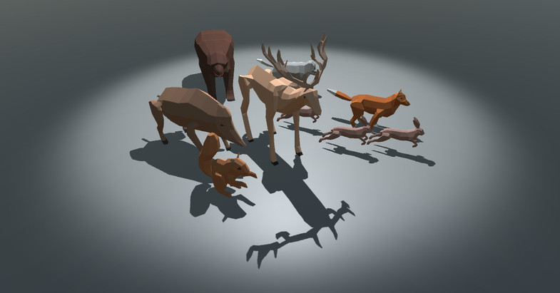 ANIMALS PACK lowPoly