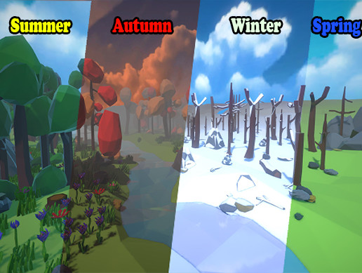 LOW POLY TREES SEASONS