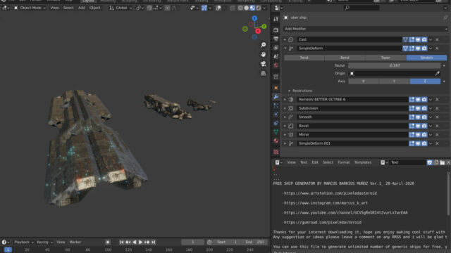 Free Procedural Spaceship Maker_img02