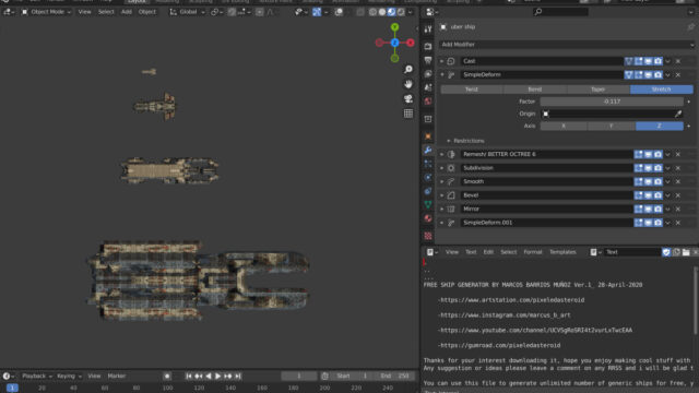 Free Procedural Spaceship Maker_img03