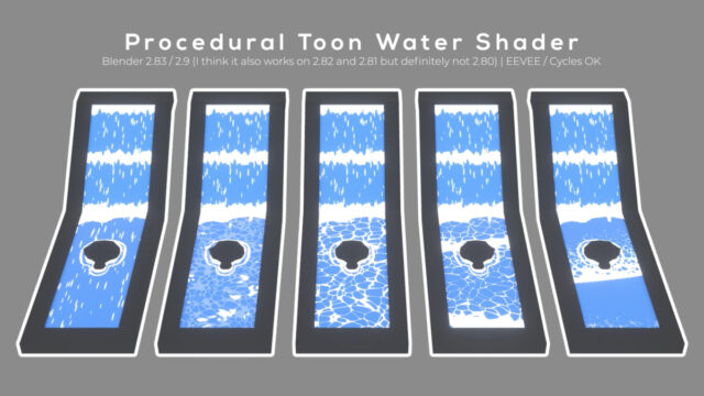 Procedural Toon Water Shader_img01